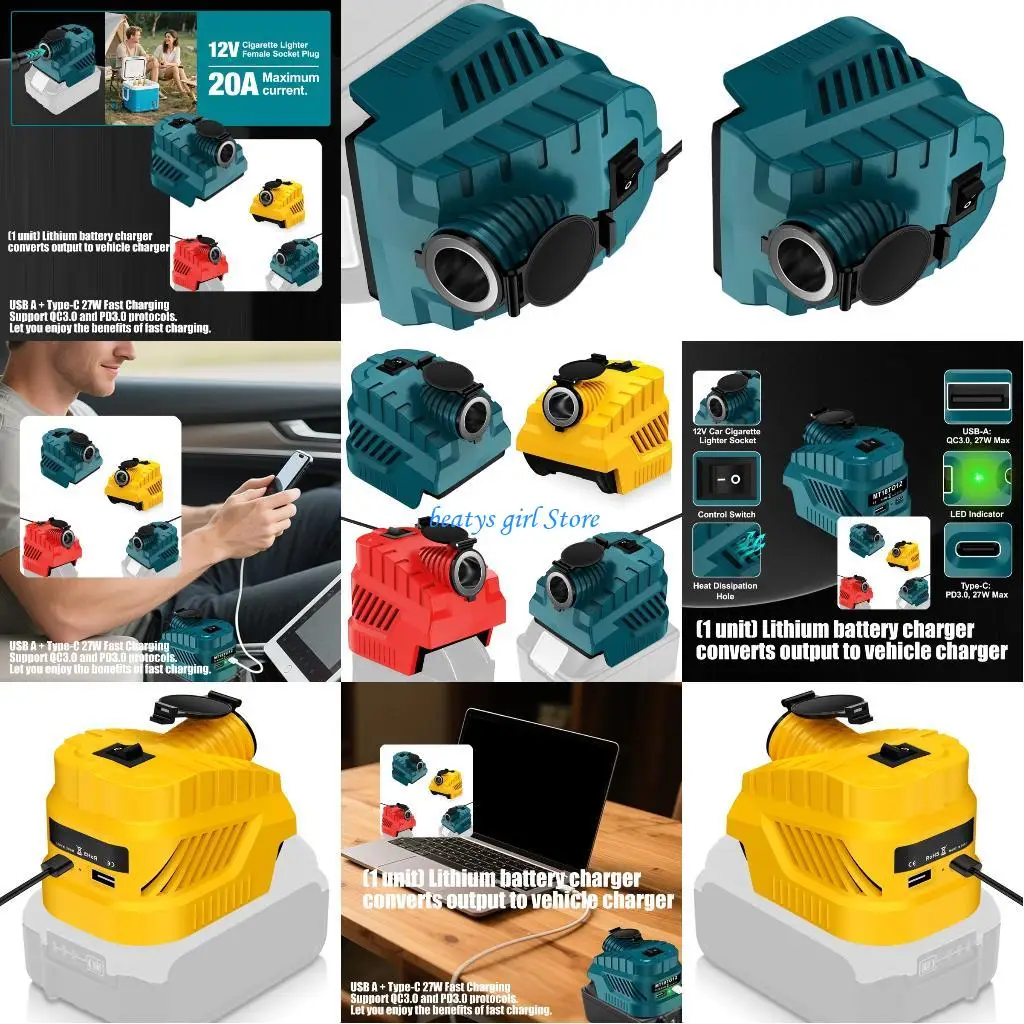 

C7AB Car Converters Overload Protections Simple Setups for 18/20V Batteries