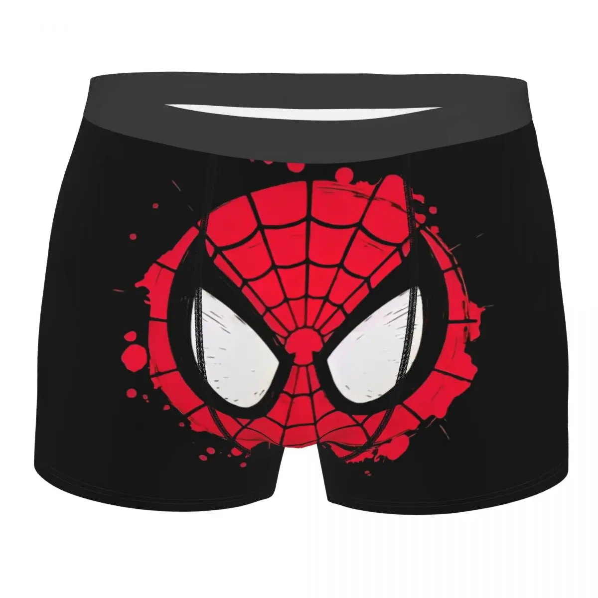

Мужские сексуальные анимированные трусы-боксеры с изображением Человека-паука, дышащие шорты-трусы для мужчин