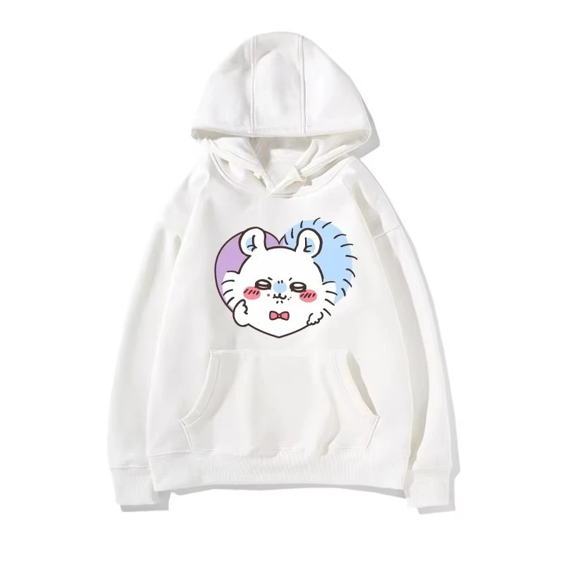 Women's hooded sweater Sanrio Jiyikawa Chiikawa Usaki hooded sweater men's women's autumn and winter Japanese cute 2025 Fashion