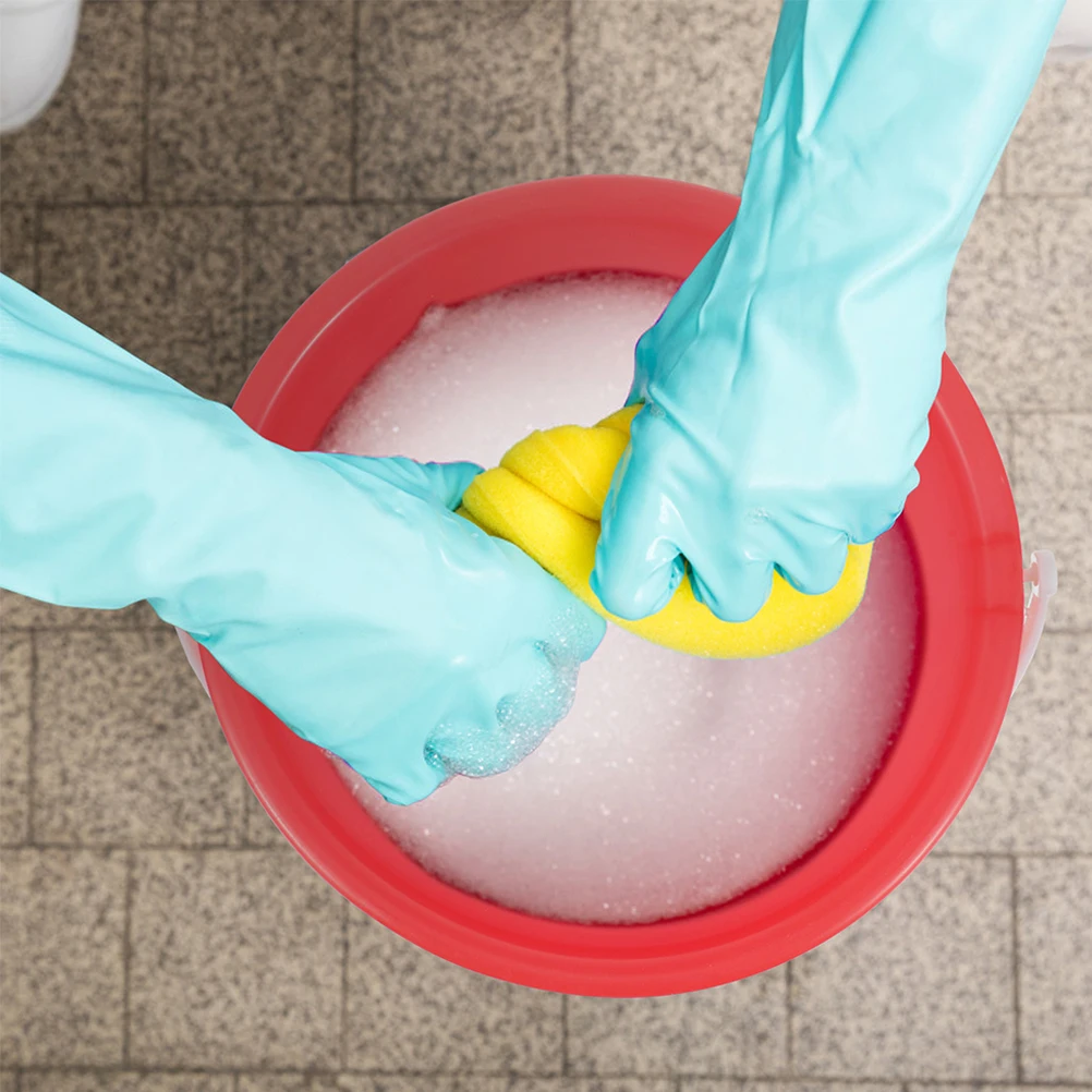 

2Pcs Plastic Water Buckets Household Bucket with Handle Large Capacity Cleaning Pet Bath Gardening Car Wash Bucket Multipurpose