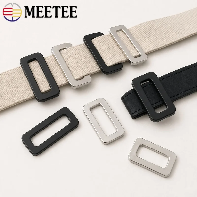 5/10/20Pcs 20-50mm 304 Stainless Steel Tri-Glide Buckles Shoulder Strap Slider Bag Webbing Connector Belt Regulator DIY Hardware