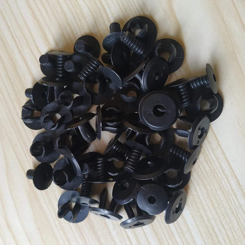 50Pcs Auto Fasteners Black Trim Panel Lining Clips For VW T4 T5 Transporter Eurovan Fixing Rievts 9mm 70186729901C