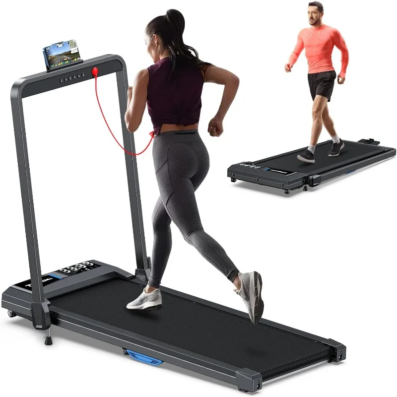 

COZYINN 10% Incline Walking Pad - 2.5HP 7.6MPH 340+lb Capacity Treadmills for Home, Portable Foldable Adjustable Incline