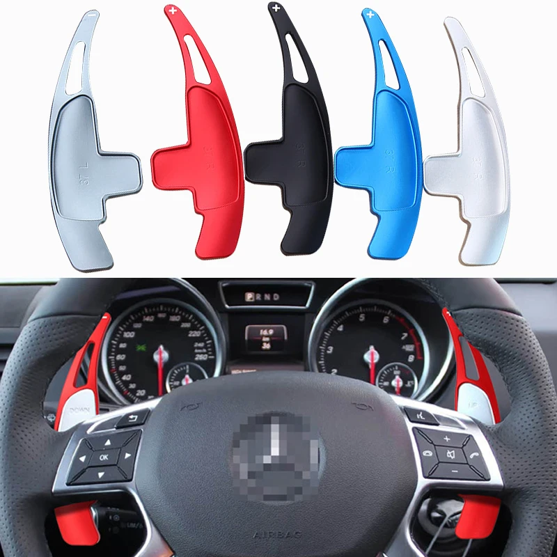 

Car Steering wheel paddle shifters Aluminum Shift Paddle For Mercedes-Benz AMG SL65 ML63 GL63 C63 E43 A45 C65 GLA45 CLS63