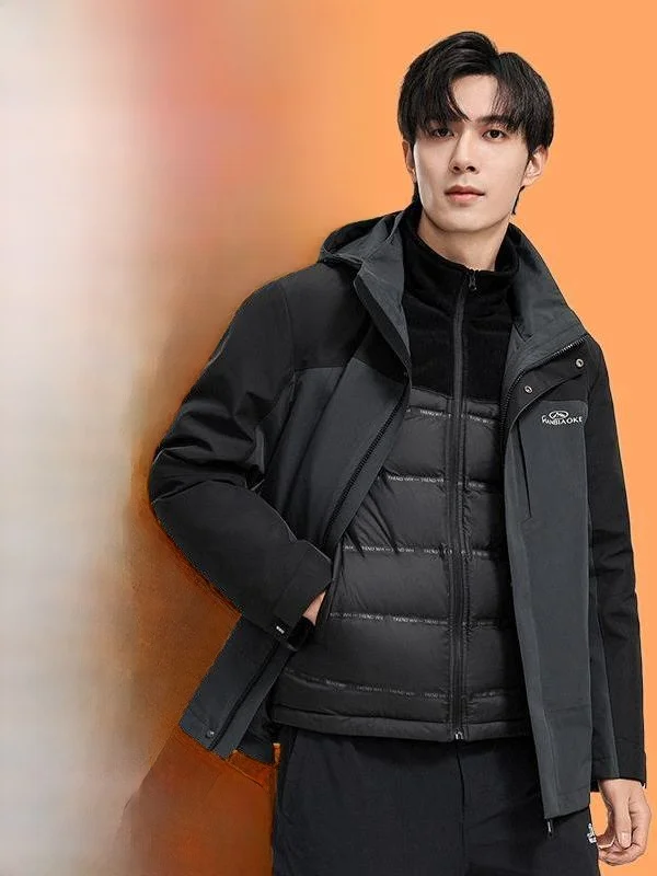 

Faionable ort down Jaet Color Blo Colion Winter New Arrival One Coat Tee Wear Ci Casual Sle Warmth Guaranteed