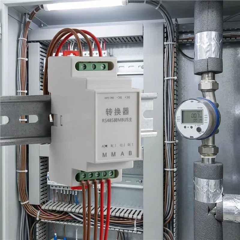 [NEW A09R!】 RS485 To M-BUS Master Converter 10 Slaves M-BUS Master Station Module M-BUS To RS-485 Converter