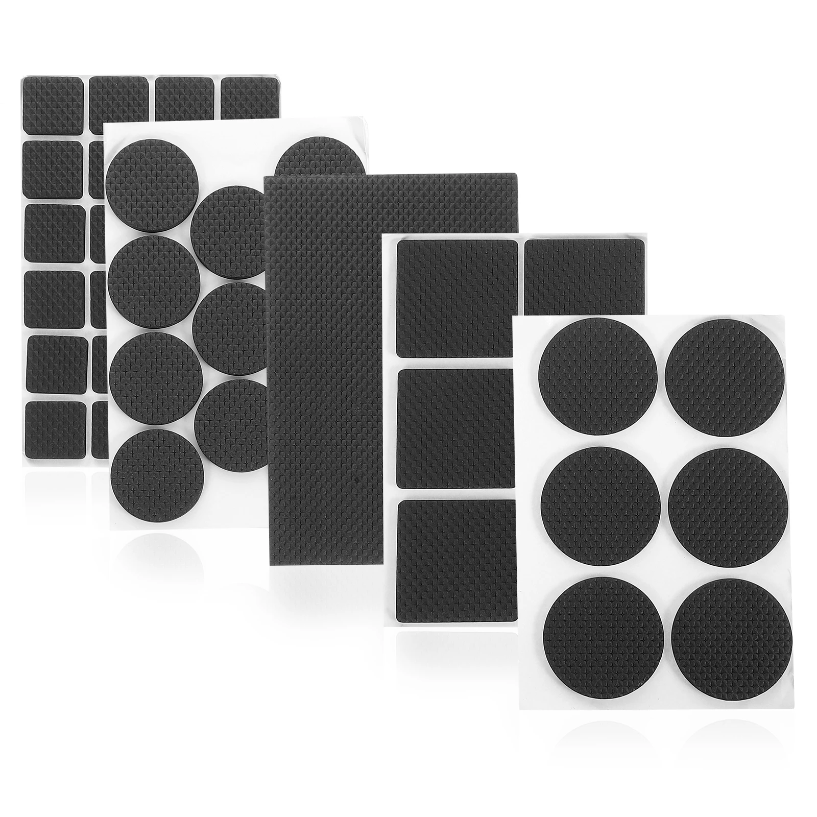 

144Pcs Non Skid Furniture Pads Wear Resistant Chair Leg Protectors for Wood Tile Floors Easy Fit Table Stool Set