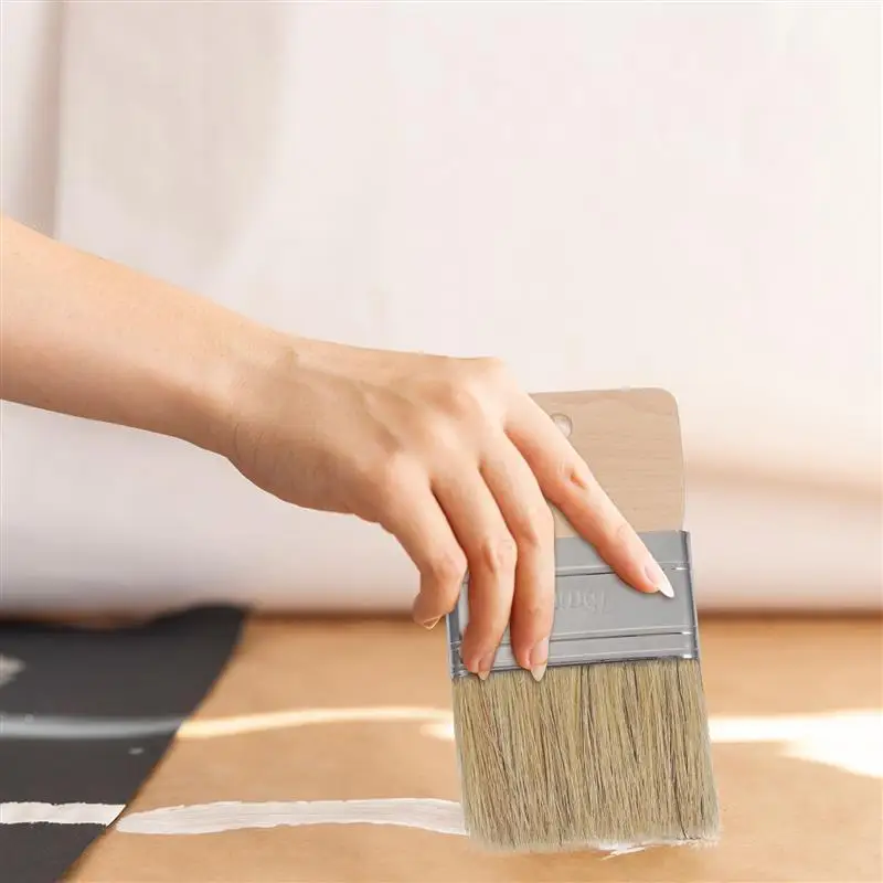 Pincel de arena con mango de madera para playa, pintura de muebles de pared, pintura al óleo acrílica de acuarela, suministros de dibujo