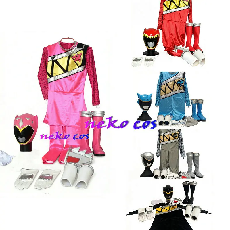 nekocos Zyuden Sentai Kyoryuger fullset  clothes mask gloves should cover armcover shoes Cosplay Costume Custom Size