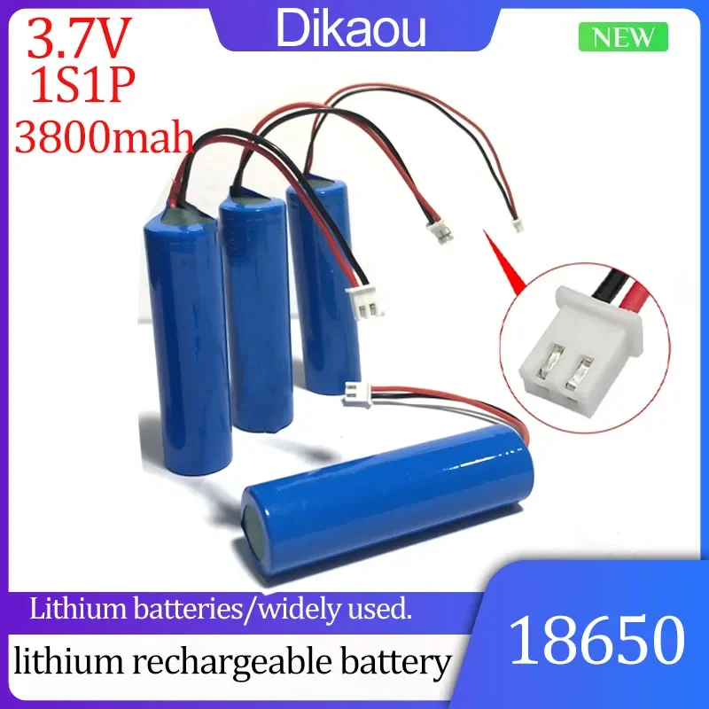 

3.7V 18650 1S1P 3800mAh Batter Suitable for Electric Toothbrush Juice Machine Light Bluetooth Speaker Remote Control Auto Parts