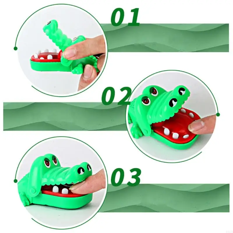 for Crocodile Teeth Game for Kids for Crocodile Biting Finger Dentist Games Funny for Creative Keychain Pendan 066B