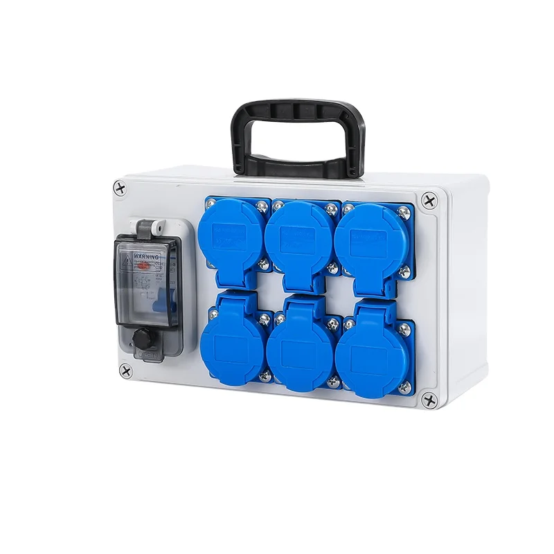Best Selling Portable Mobile Distribution Box Waterproof Portable Industrial Socket Box IP67 Industrial Power Mobile Socket Box