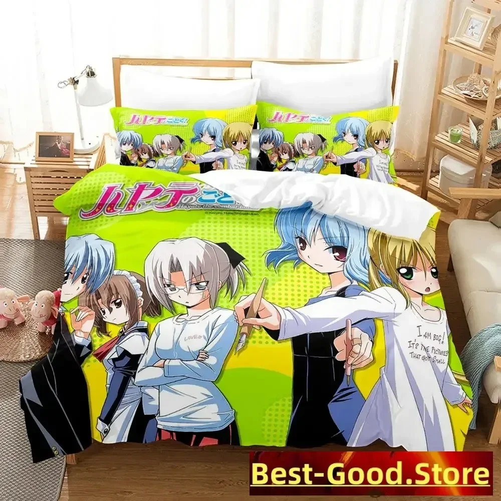 

2023 Hayate the Combat Butler Bedding Set Single Twin Full Queen King Size Bed Set Adult Kid Bedroom Duvetcover Sets Anime Bed