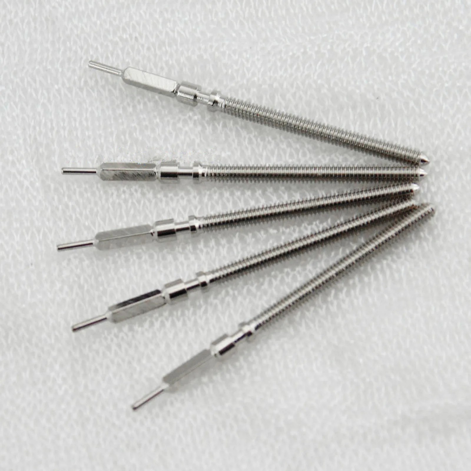 5PCS Watch Winding Stem For ETA 6497 6498 For Seagull ST36 Movement Stainless Steel Watch Stem Replacement Watch Parts