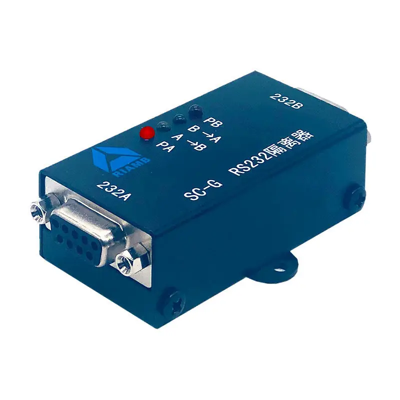 RS232 Serial Isolation Module High Speed Photoelectric Passive Isolation Interface Metal Shell Industrial Grade, Isolator SC-G