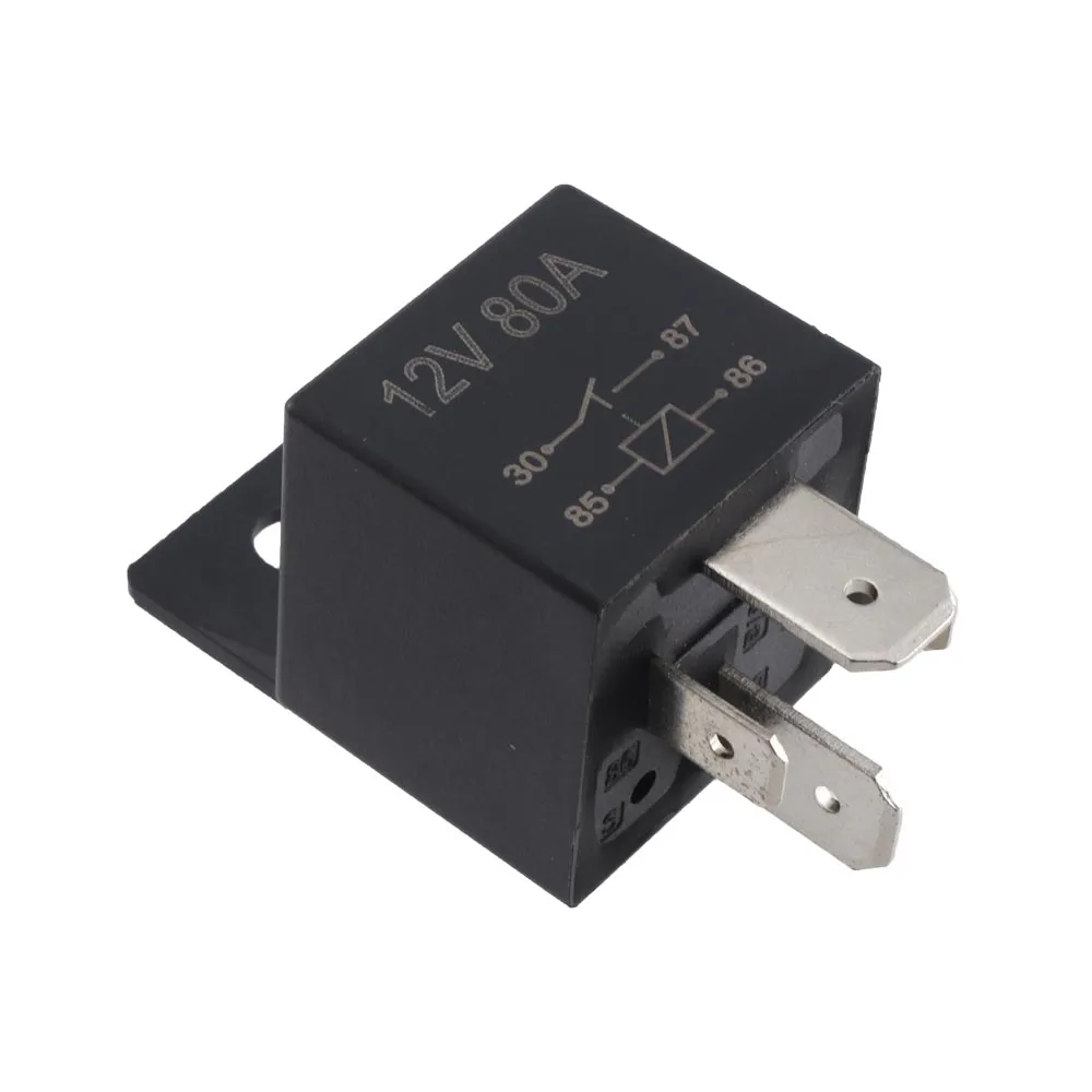 Auto Car Relay 12V 80A Normal Open & Switching Forms Transient Resistor for Automobile Electronic Control Device Accessory