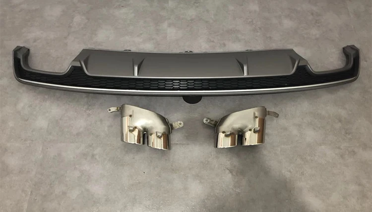 Good Selling rear bumper diffuser with tailpipe for  S7 Sports version refit to  A7 S line highser for  A7 2016-2018