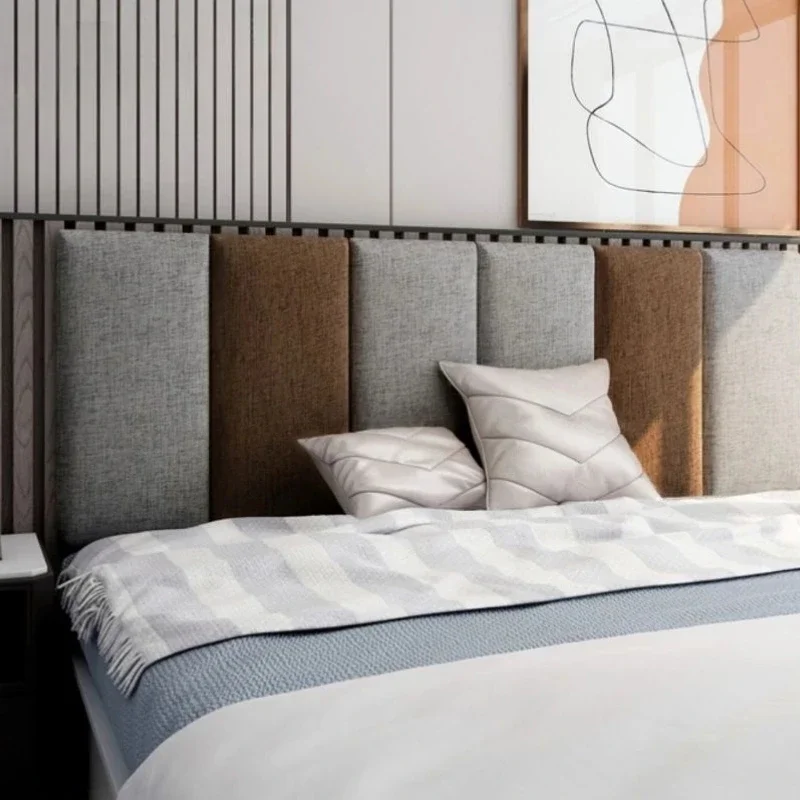 Thick Headboard Self-Adhesive Soft Bag Anti-Collision Tatami 3D Stereo Stickers Bedroom Tete de lit Cabecero Wall Decoration
