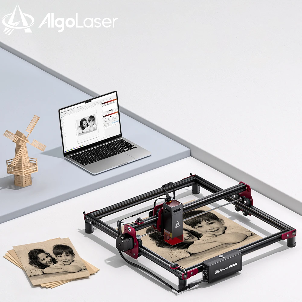 algolaser mini gravacao a laser e maquina de corte kit faca voce mesmo gravador de velocidade rapida alta precisao 32bit board 5w 10w potencia 01