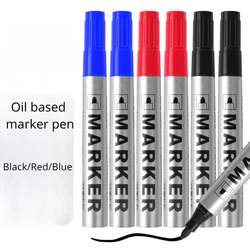 3/6/12 Stks/set Permanente Art Marker Pen Fijne Punt Waterdichte Inkt Thincrude Zwart Blauw Rood Inkt 2Mm Fijne Kleur Marker Pennen