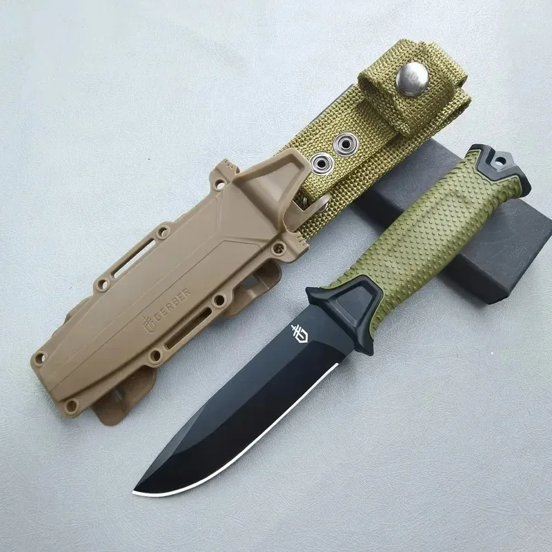 1PC Survival Knife, Stainless Steel Kitchen Utility Knife, High Hardness Cutting Knife, EDC Fixed Blade, Self-Defense Knife