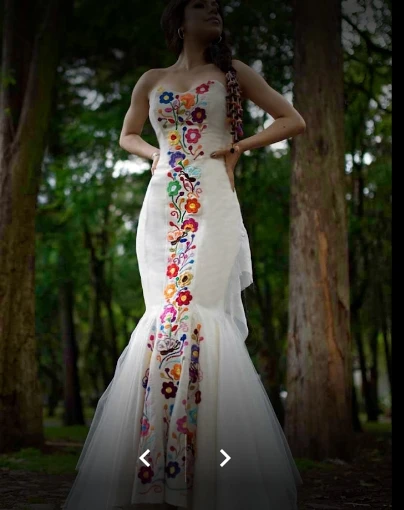 Floral Embroidery Mexican Wedding Dress Sweetheart Neck Customized Long Ivory Satin Mermaid Bridal Gowns Gorgeous Vestido 2024