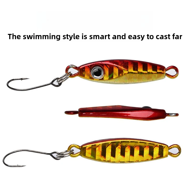 MUKUN 5pcs Small Jigs Fishing Lure 3g 6g Metal Jigging Micro Spoon Trout Isca Artificial Hard Bait Fishing Equipment view 2