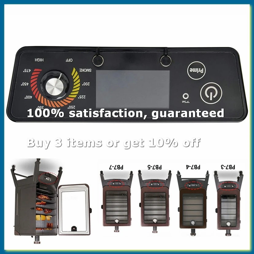 ●Digital Thermostat Control Board with LCD Display BBQ Controller for Pellet Grill Vertical Smoker BP7-3/4/5/7