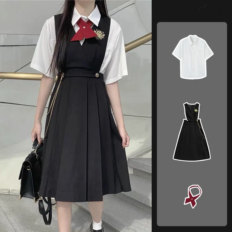 Anime Lolita Jk Uniform Jurk Meisje Cosplay Kostuums Op Maat Pak Preppy Stijl College Rok Schooluniformen