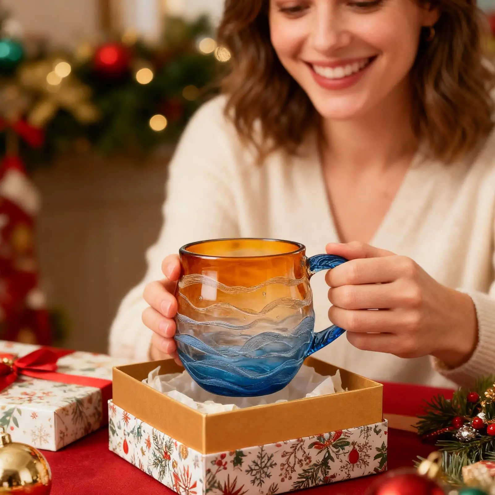 

Кофейная кружка из смолы с дизайном заката и морского дизайна с ручкой, небьющийся забавный стакан для дома, офиса, пляжного дома, подарков для друзей