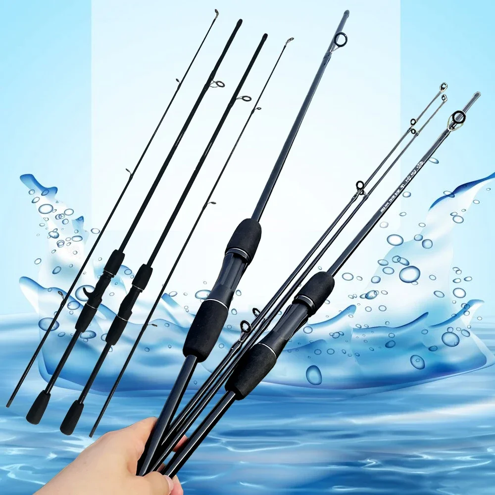 1.68m 1.8m Light Jigging Squid Fishing Rod Spinning Lure 2-10g 2 Sections M Action Tip 2.25mm Solid Sea Boat Rods Casting 