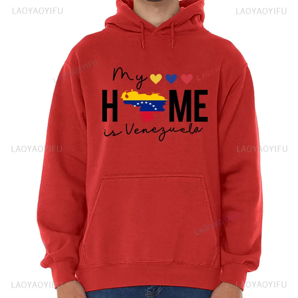 Venezuela Is My Home Sweater 2024 Fashion Venezuela Unisex Hoodie A Gift To Venezuela Freedom Long Sleeve Sweatshirt