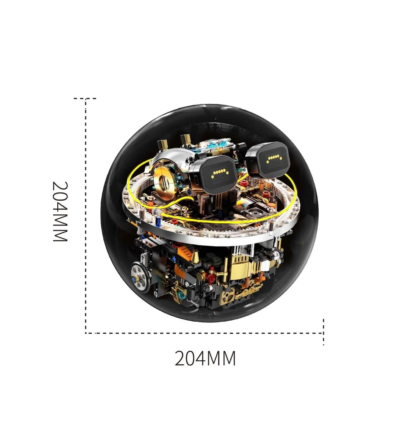 804pcs Sci-Fi Remote Control Robot Building Blocks MOC Toy Ball Programmable Intelligent STEM Toy for Kids Assembly Kit T1113