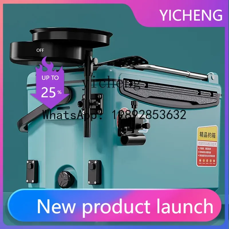X8   ultra-light multi-function seated fishing gear equipment 36 liters large capacity table fishing box fishing box