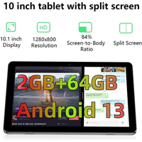Brand New 2GB RAM 64GB ROM Android 13 Tablet PC 10.1 INCH K10 CPU SC7731 Quad-Core 5000mAh 1280*800IPS WiFi Bluetooth- 4.0