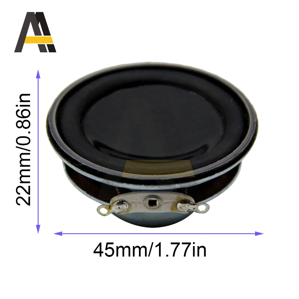 45mm/50mm wewnętrzny magnetyczny głośnik 4 ohm 5W basowy głośnik multimedialny Mini 4R 5W głośnik na głośnik/radio/MP3/MP4/MP5/PSP