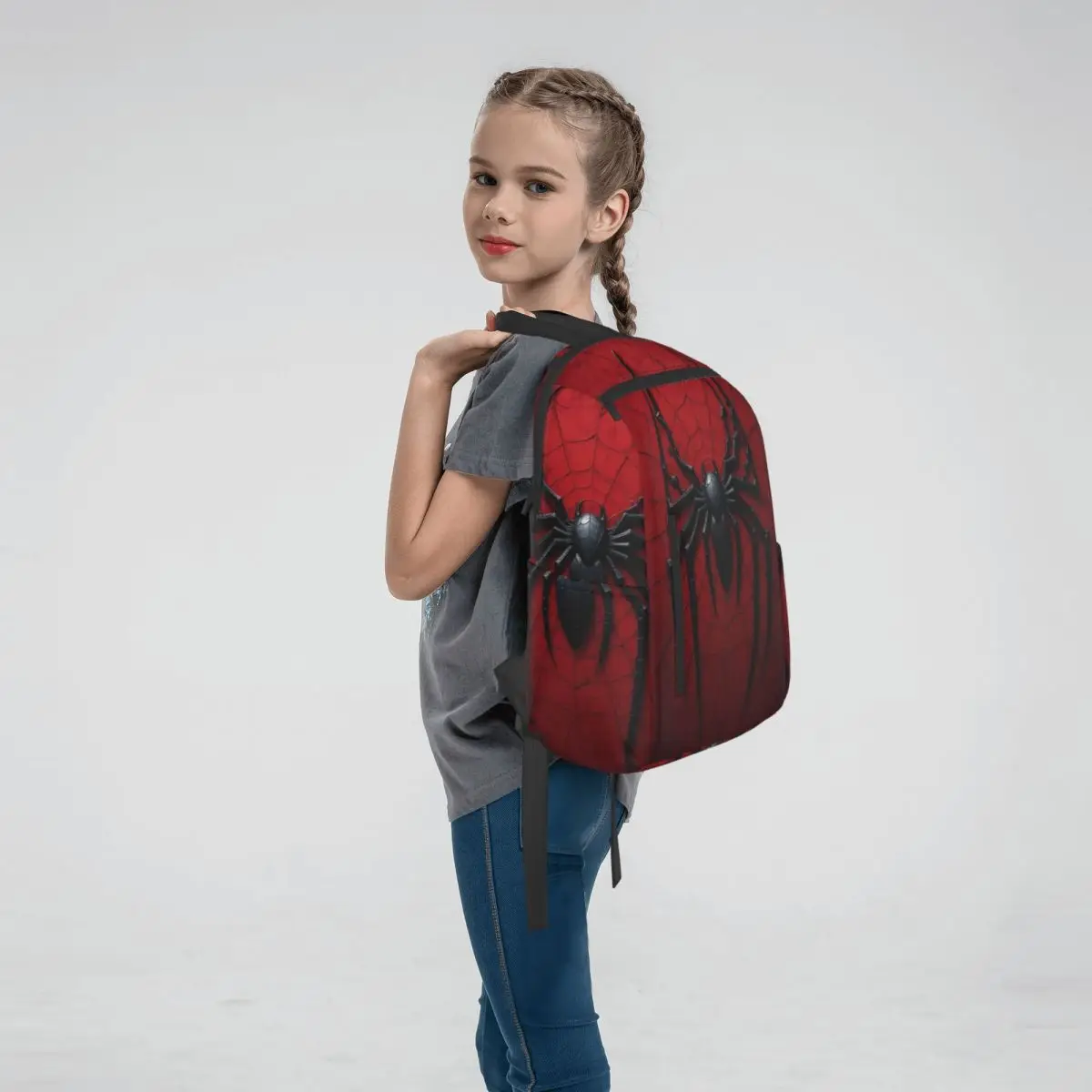 Spider And Web Backpack Daypack Children BookBag School Bag Shoulder Bags for Men Women