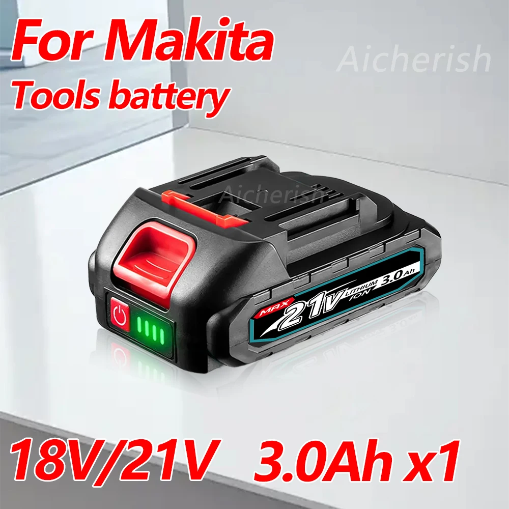 

18V 20V 21V Rechargeable Lithium Ion Battery for Makita 18V B series Power Tools Electric Saw Impact Wrench Angle Grinder