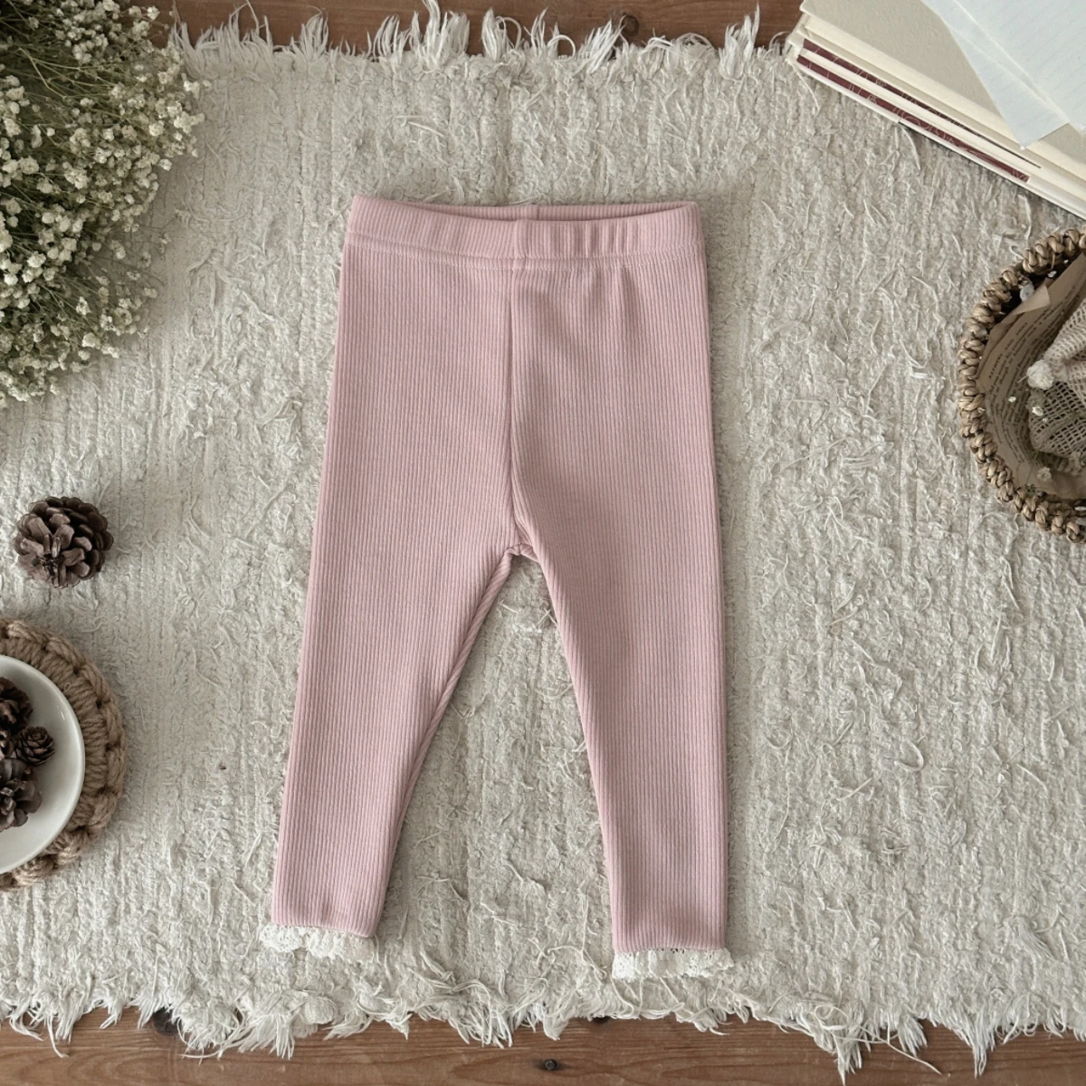 Koreanische Kinder-Freizeithosen Jungen Mädchen Hosen Kleinkind Elastische Taille Hose Weiche Sport-Hose Komfortable Jogginghose – Detail 5