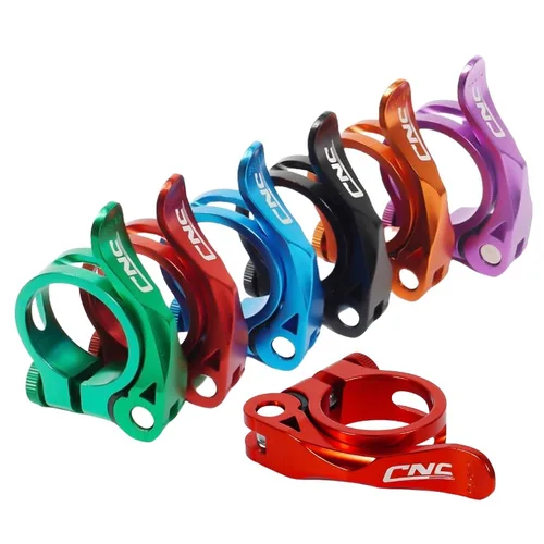 Engranaje fijo 31,8mm/34,9mm abrazadera para tija de sillín de bicicleta abrazadera de liberación rápida abrazadera para tija de sillín de bicicleta tubo de asiento de aluminio