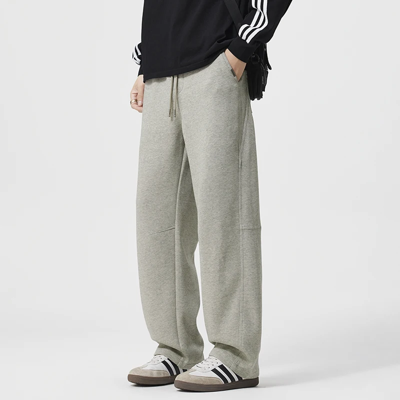 

Men's Loose Joggers Pants Spring/Autumn Relaxed Straight Fit Wide Leg Trousers American Casual & Athletic Wear Sport Sweatpants