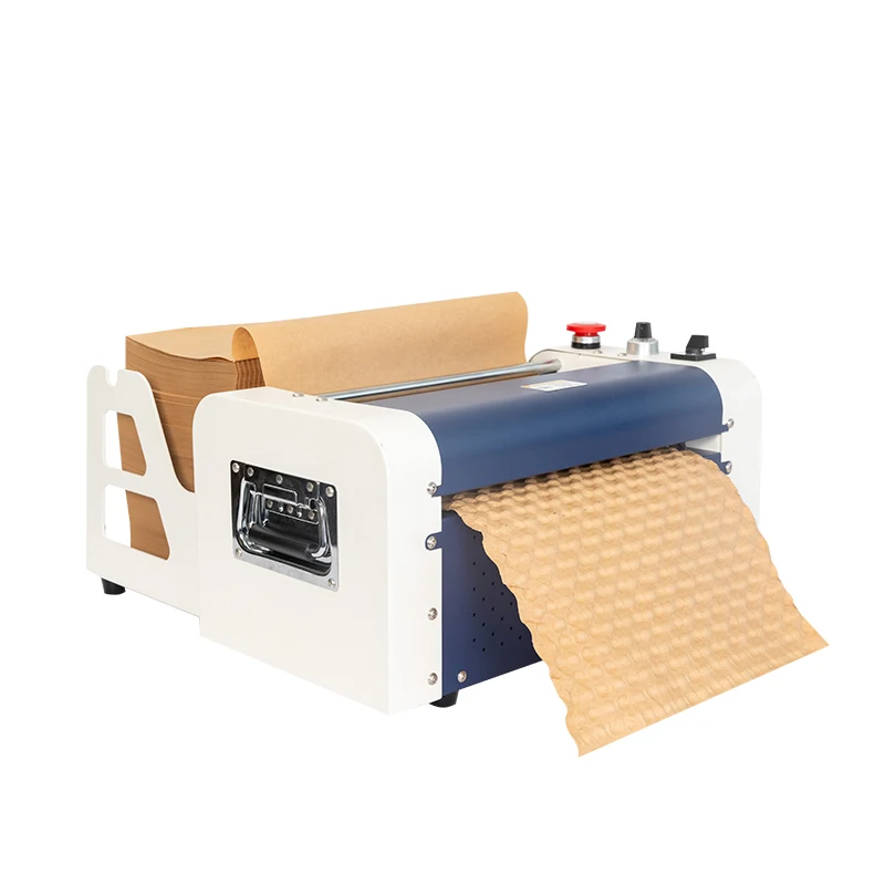 

Eco-friendly Packaging Automatic Pad Dispenser Kraft Paper Cushion Bubble Machine
