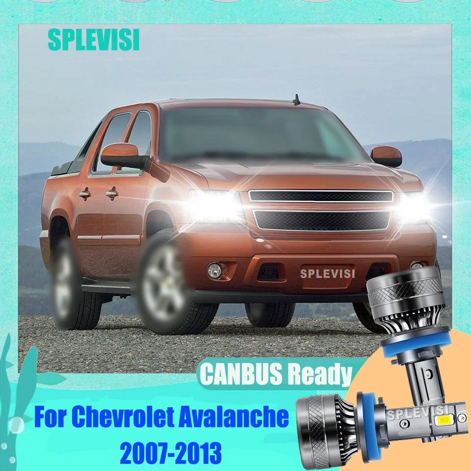

2x H11/8/9 LED Headlight 200W Bulbs IP68 For Chevrolet Silverado 2500 3500 HD 2007-2019 Colorado 2008-2022 Avalanche 2007-2013