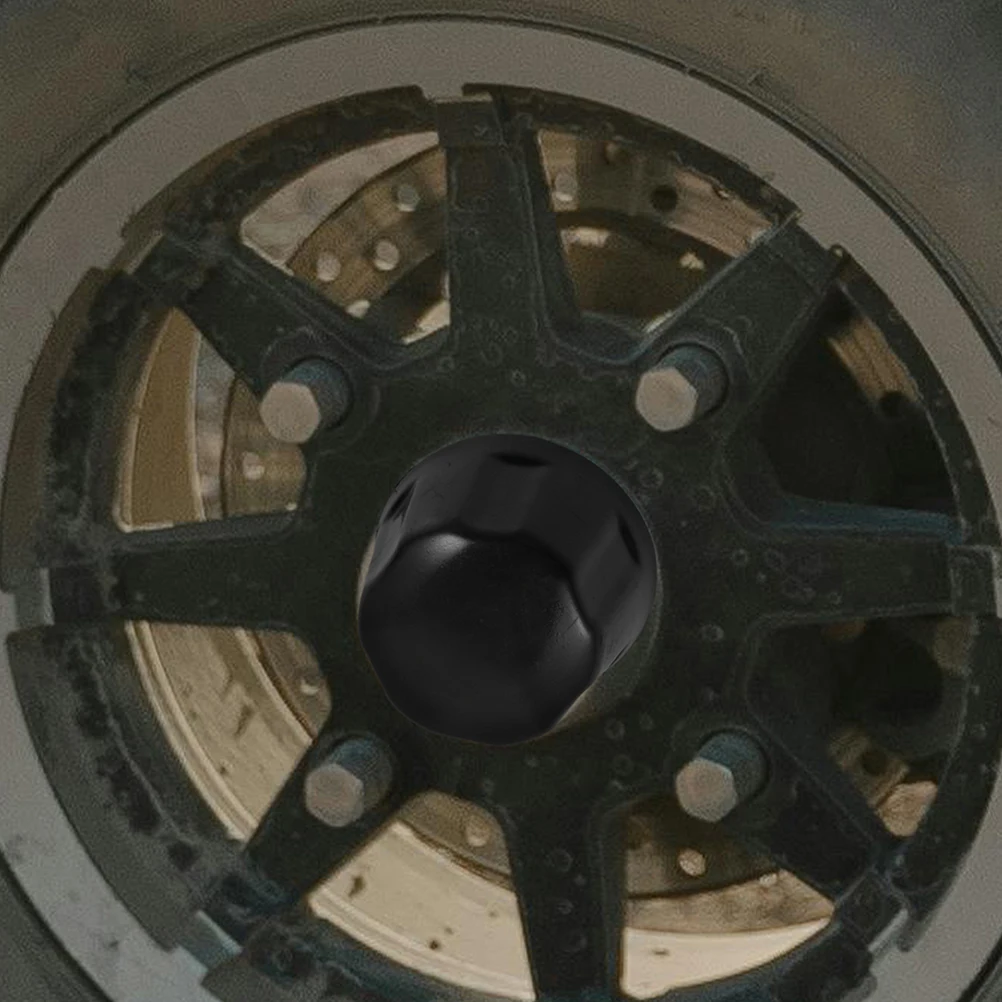 

2Pcs Atv Wheel Hub Rubber Caps 110-250cc Easy Install Tire Rim Covers for Golf Cart Trailer Go- for Trailer Axle