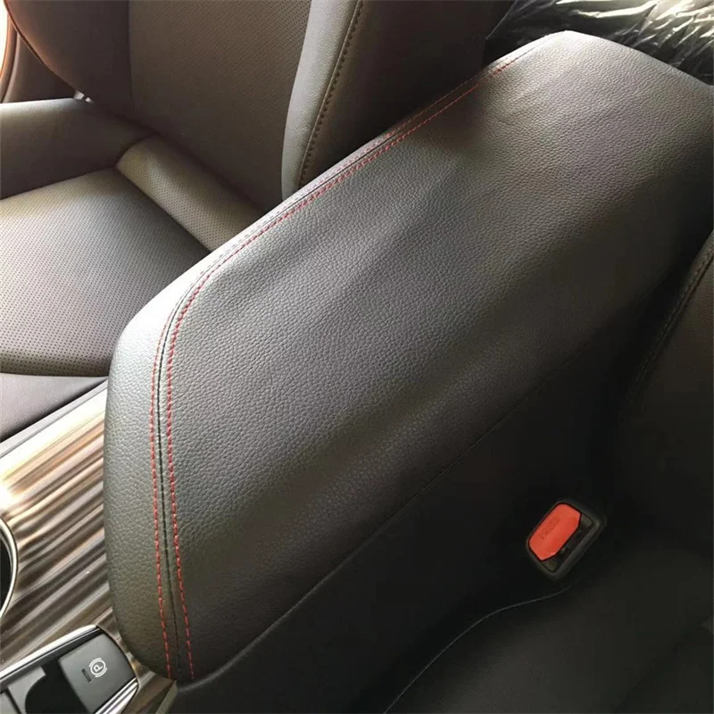 Microfiber Leather Interior Center Control Armrest Box Cover Protective Trim For Toyota Camry 2018 2019 2020 2021 2022