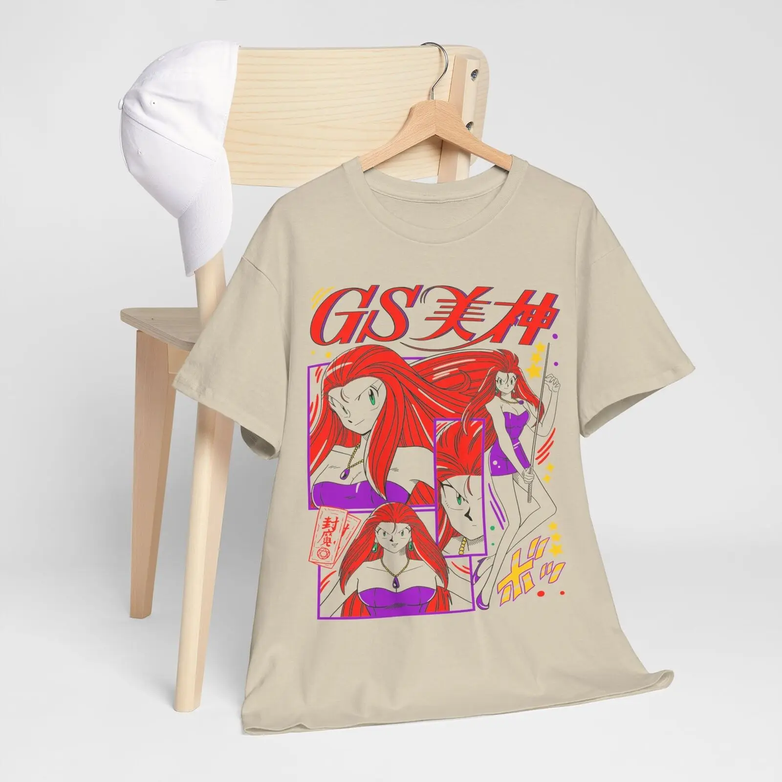 Ghost Sweeper Mikami T shirt 90s Anime Kawaii Girl cartoon clothes