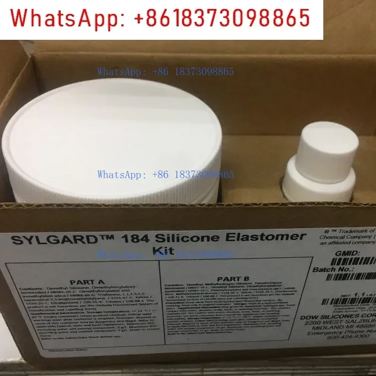 American Dow Corning DC184 PDMS الغراء البصري Dow Corning 184 واضح Polydimethylsiloxane مرنة بوتينغ الغراء