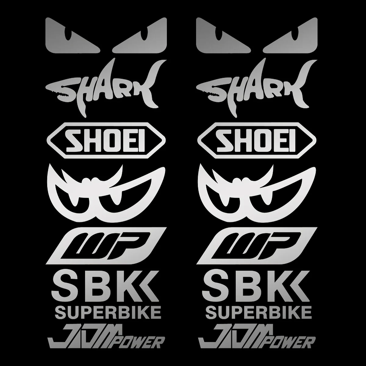 Racing Sponsor Reflektierende Motorrad Aufkleber Dekor Moto Körper Kraftstoff Tank Kotflügel Helm Aufkleber Zubehör Für Kawasaki Yamaha BMW