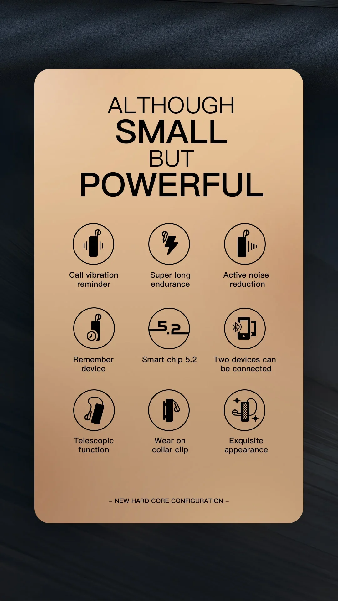 Устройство K56 для беспроводных наушников Bluetooth 5,2, с зажимом, снижением уровня шума, с держателем