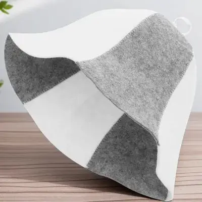 

3Pcs Felt Sauna Hats Comfortable Thick Bath Caps Protective Sauna Hats for Men Women Spa Shower Felt Hat for Bath